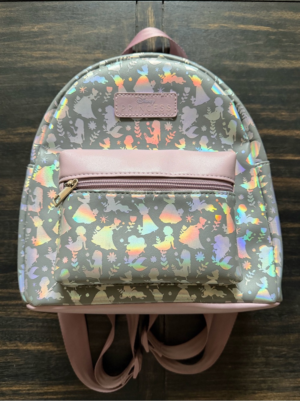 Disney Princess Iridescent Holographic Foil Mini Backpack